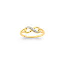 9ct-Gold-Diamond-Infinity-Loop-Ring Sale