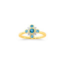 9ct-London-Blue-Topaz-and-Diamond-Rubover-Ring Sale
