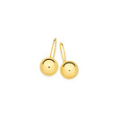 9ct-8mm-Euroball-Earrings Sale