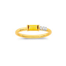 9ct-Citrine-Diamond-Band Sale