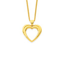 9ct-Open-Heart-Puff-Pendant Sale