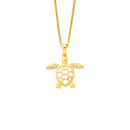 9ct-Gold-Filigree-Turtle-Pendant Sale