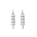 Sterling-Silver-Cubic-Zirconia-Layered-Stud-Drop-Earrings Sale