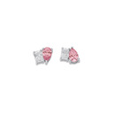 Sterling-Silver-Pink-Cubic-Zirconia-Toi-et-Moi-Earrings Sale