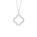 Sterling-Silver-Open-Clover-Necklace Sale