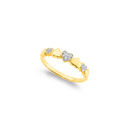 9ct-Diamond-Hearts-Ring Sale