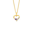 9ct-Amethyst-Heart-Pendant-with-Diamond-Total-Diamond-Weight03 Sale