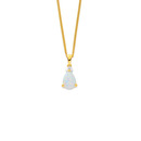 9ct-Created-Opal-Diamond-Pendant Sale