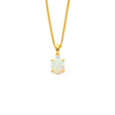 9ct-Created-Opal-Diamond-Pendant Sale