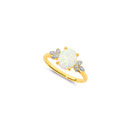 9ct-Created-Opal-Diamond-Ring Sale