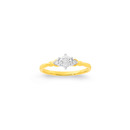 9ct-Set-3-Stone-Diamond-Ring-with-Shoulder-Twist Sale