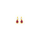 9ct-Gold-Natural-Ruby-Diamond-Stud-Earrings Sale