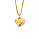 9ct-Diamond-Cut-Asymmetrical-Heart-Pendant Sale