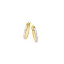 9ct-Two-Tone-Gold-10mm-Hoop-Earrings Sale