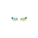 9ct-Enamel-Bluebird-Stud-Earrings Sale