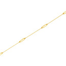 9ct-Gold-19cm-Mini-Paperclip-and-Trace-Bracelet Sale