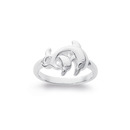 Sterling-Silver-Double-Dolphins-Ring-Size-M Sale