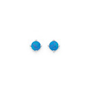 Sterling-Silver-Created-Opal-Studs Sale
