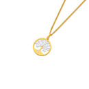 9ct-Gold-Two-Tone-Tree-of-Life-Circle-Pendant Sale