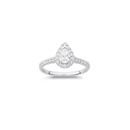 14ct-White-Gold-Element-Lab-Grown-Diamond-Pear-Ring-TDW75ct Sale