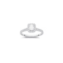 14ct-White-Gold-Element-Lab-Grown-Diamond-Emerald-Cut-Ring Sale