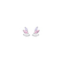 Sterling-Silver-3-Stone-Cubic-Zirconia-Marquise-Earrings Sale