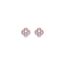 Sterling-Silver-Violet-Cubic-Zirconia-Round-Stud-Earrings Sale