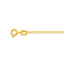 9ct-19cm-Light-Diamond-Cut-Open-Curb-Bracelet Sale