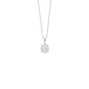 Sterling-Silver-Cubic-Zirconia-Round-Cluster-Pendant Sale
