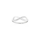 Sterling-Silver-Cubic-Zirconia-Infinity-Ring Sale