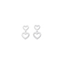 Sterling-Silver-Cubic-Zirconia-Heart-Drop-Earrings Sale