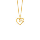 9ct-Polished-Infinite-Love-Open-Heart-Pendant Sale