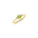 9ct-Peridot-and-Diamond-Ring Sale