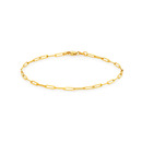 9ct-19cm-Solid-Paperclip-Bracelet Sale