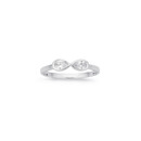 Sterling-Silver-Cubic-Zirconia-Infinity-Ring Sale