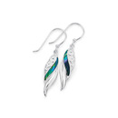 Sterling-Silver-Paua-Shell-Scroll-Twist-Drop-Earrings Sale