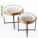 Design-Republique-Battery-Powered-Gear-Clock-Side-Table-Gold Sale