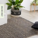 Eco-Collection-Jute-Black-Diamond-Rugs Sale