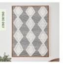 Design-Republique-Esha-Woven-Diamonds-Framed-Wall-Art-Grey Sale