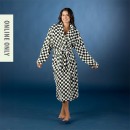 Design-Republique-Unisex-Checkered-Bathrobe-34-Length-Forest Sale