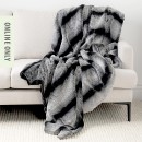 Design-Republique-Mono-Stripe-Faux-Fur-Blanket Sale