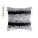 Design-Republique-Mono-Stripe-Faux-Fur-Cushion Sale