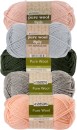 4-Seasons-Pure-Wool-8ply-Plains-50g Sale