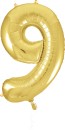 Party-Creator-Foil-Number-9-Gold-Balloon-86cm Sale