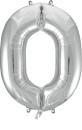 Party-Creator-Foil-Number-0-Silver-Balloon-86cm Sale