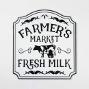 Farmers-Market-Fresh-Milk-Tin-Wall-Art Sale