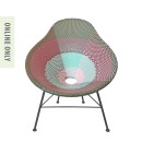 Hand-Woven-BurgundyGreen-Holly-Chair Sale