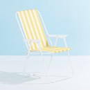 Wainui-Stripe-Chair-Yellow-White Sale