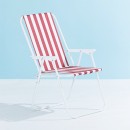 Wainui-Stripe-Chair-Red-White Sale