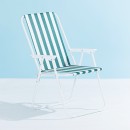 Wainui-Stripe-Chair-Green-White Sale